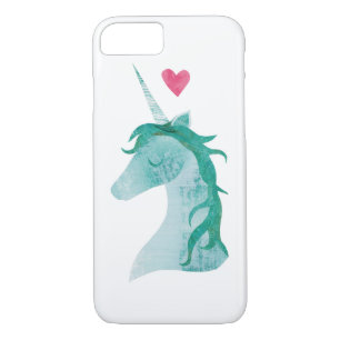 Blue Unicorn Magic with Heart Case-Mate iPhone Case