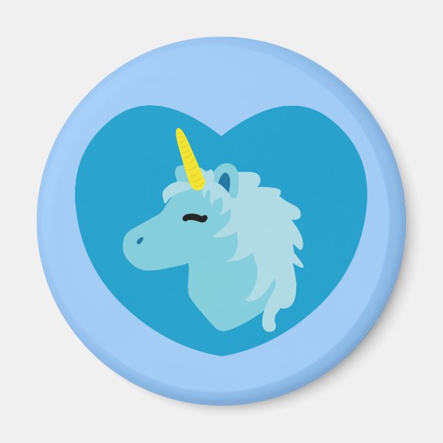 Blue Unicorn Magnet (Front)