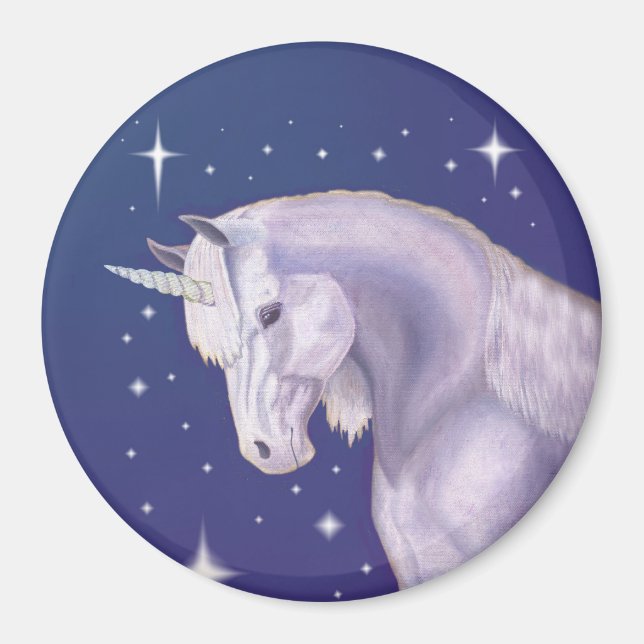 Blue Unicorn magnet (Front)