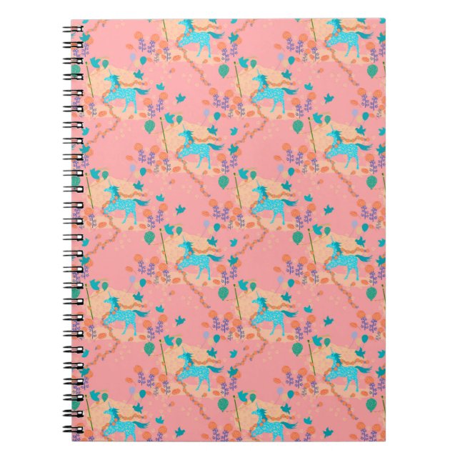 Blue unicorn   notebook (Front)