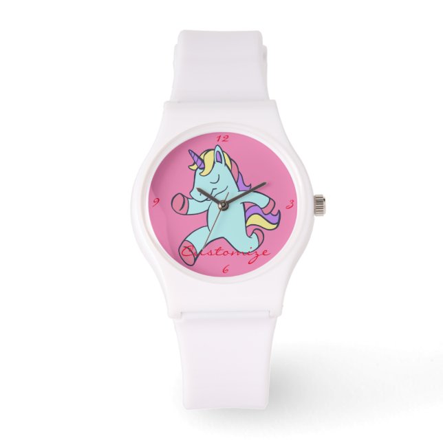 Blue Unicorn Running Thunder_Cove Watch (Front)