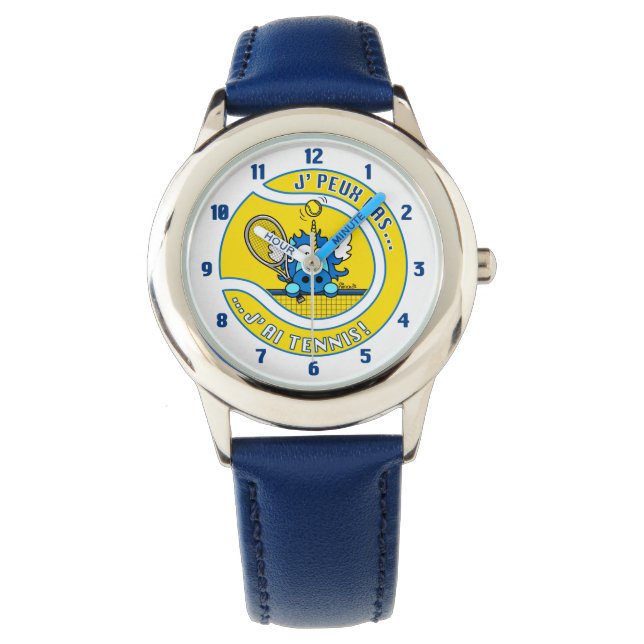 Blue Unicorn Watch I can't, I've got Tennis (Front)