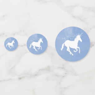 Blue Unicorn Wedding Table Confetti