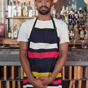 Blue Uniform Stripes Apron