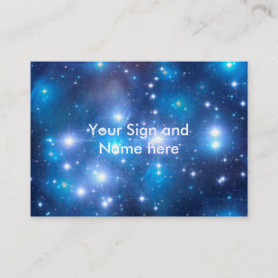 Blue Universe Stars + your ideas Business Card