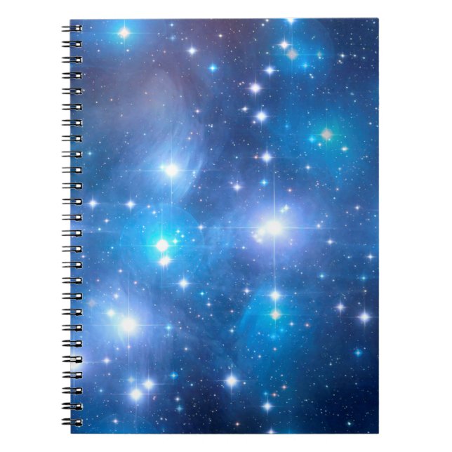 Blue Universe Stars + your ideas Notebook (Front)