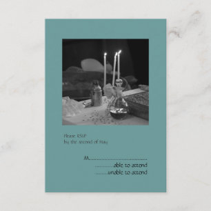 Blue Vaftisi RSVP Card