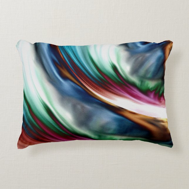 Blue Valley Whirlwind Rainbow Decorative Cushion (Front)