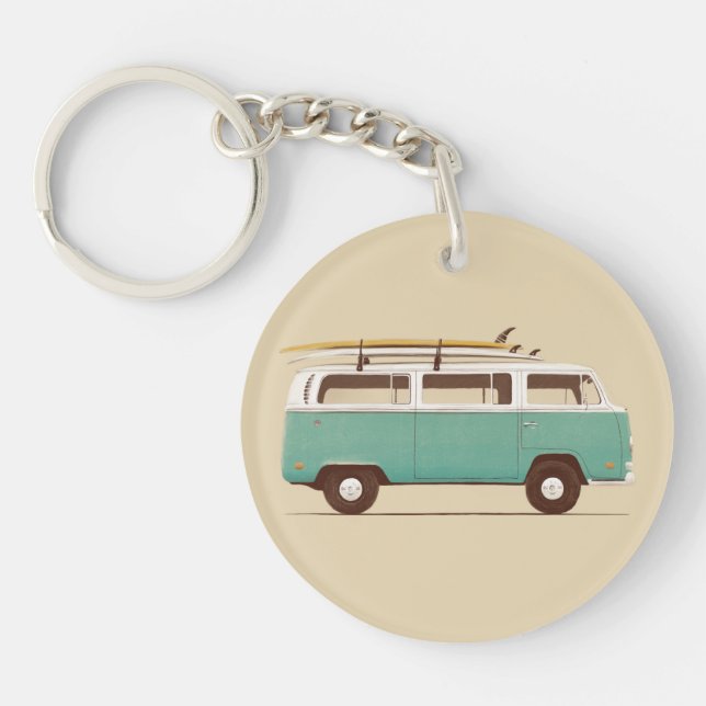 Blue Van | Florent Bodart Key Ring (Front)