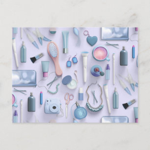 Blue Vanity Table Postcard