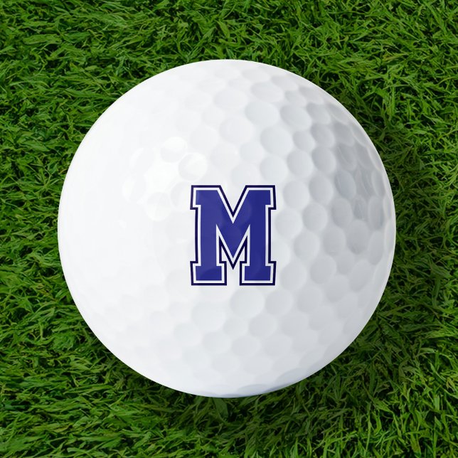Blue Varsity Monogram Golf Balls (Creator Uploaded)