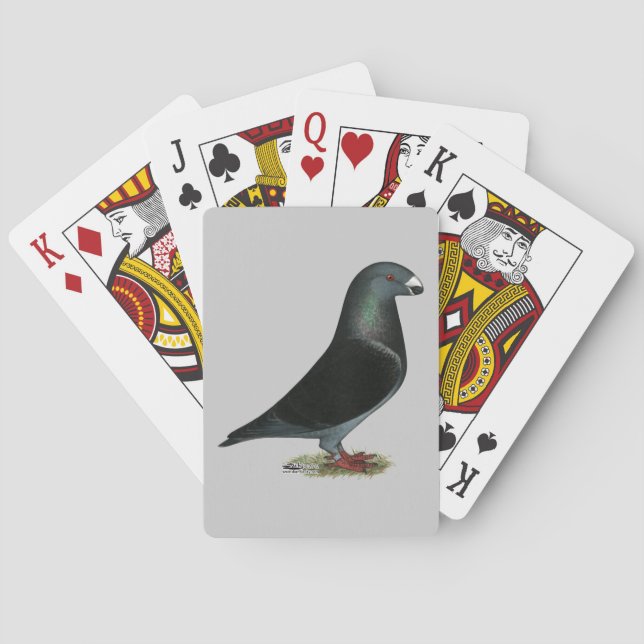 Blue Velvet Show Racer Playing Cards (Back)