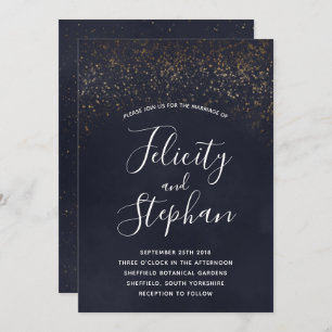Blue Velvet Wedding Invitations