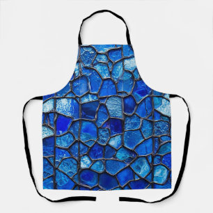 Blue Venetian glass pattern Apron