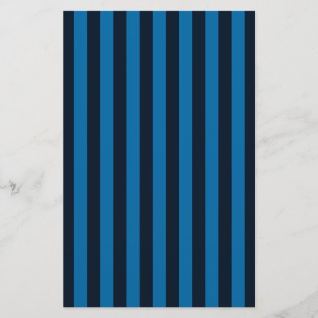 Blue Vertical Stripes Background Customise This! Stationery (Front)