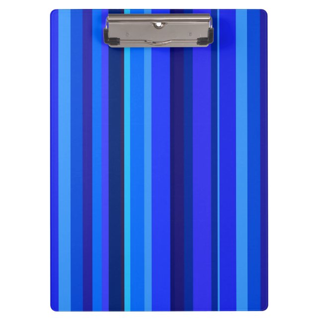 Blue vertical stripes clipboard (Front)