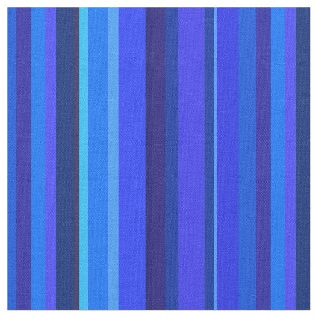 Blue vertical stripes fabric (Close Up)
