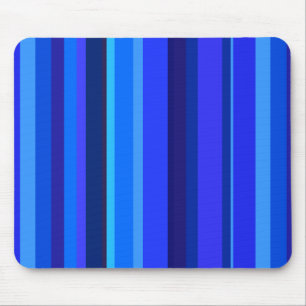 Blue vertical stripes mouse pad