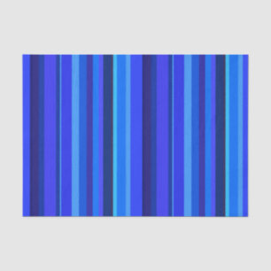 Blue vertical stripes tissue paper