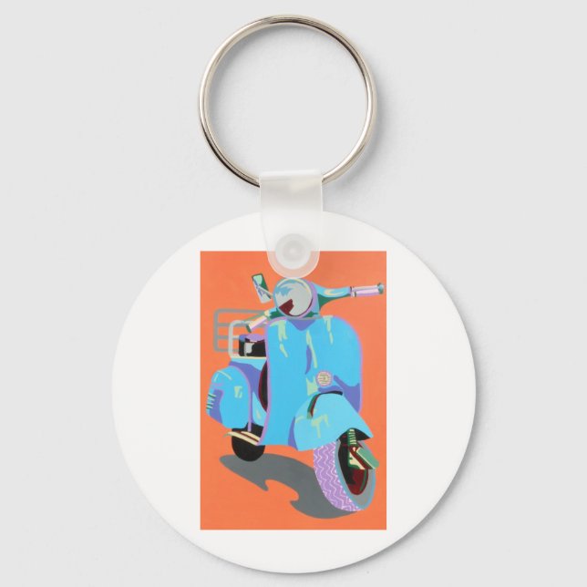 Blue Vespa Key Ring (Front)