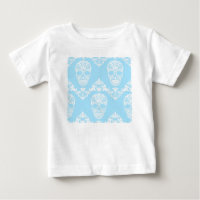 blue victorian skulls