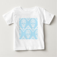 blue victorian skulls