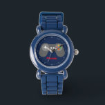 Blue Video Game Controller Watch<br><div class="desc">This fun watch features a cool vector illustration of a video games controller and can be personalised with your child's name,  monogram,  initial,  or any text of your choice for a perfect custom gift.</div>