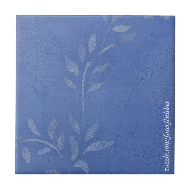 Blue Vine Ceramic Tiles (Front)