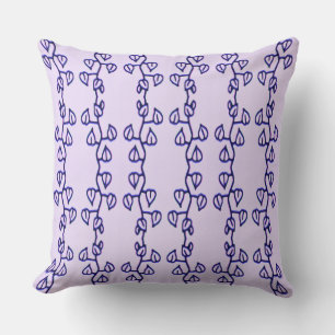 Blue Vine Throw Pillow