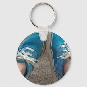 blue vines shoes key ring