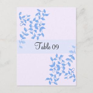 Blue Vines Special Occasion Table Card