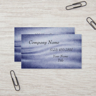 Blue Vintage Fabric Texture Business Card
