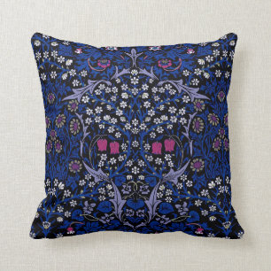 Blue Vintage Floral Pattern, William Morris Cushion