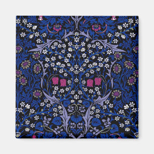 Blue Vintage Floral Pattern, William Morris Magnet
