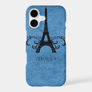 Blue Vintage French Flourish