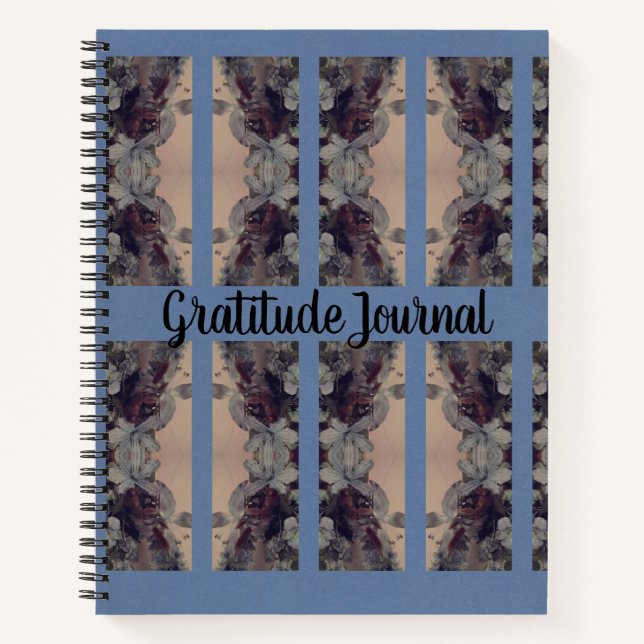 Blue Vintage Gratitude Journal (Front)