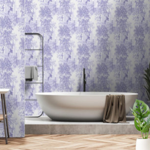 Blue Vintage Landscape With Columns And Urns Ruins Wallpaper
