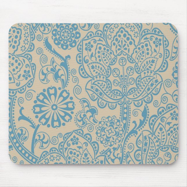 blue vintage mouse pad (Front)