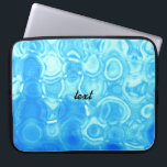 Blue Vintage Retro Glamour Fashion Circle Art Laptop Sleeve<br><div class="desc">Blue Vintage Retro Glamour Fashion Circle Art</div>