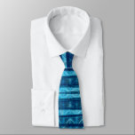 Blue Vintage Retro Modern Abstract Tropical Waves Tie<br><div class="desc">Blue Vintage Retro Modern Abstract Tropical Waves</div>
