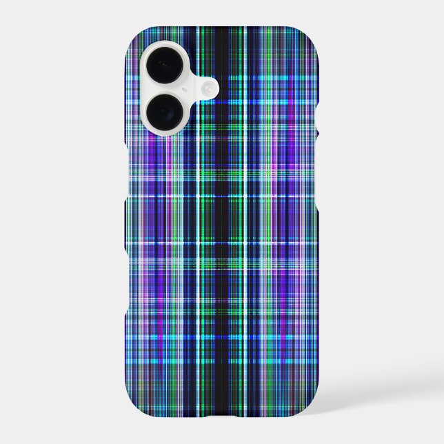 Blue vintage rough stripes pattern (Back)