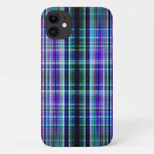 Blue vintage rough stripes pattern Case-Mate iPhone case