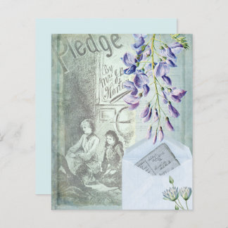 Blue Vintage Scrapbook Paper 