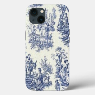 Blue Vintage Toile iPhone 13 Case