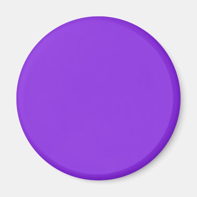 Blue Violet 8A2BE2 Colour - Add a Name Option Magnet (Front)