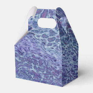 Blue & Violet Acrylic Abstract Fluid Art Favour Box