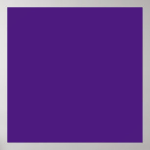 Blue-violet (colour wheel) (solid colour)  poster
