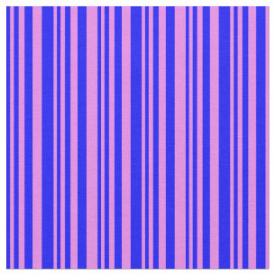 Blue & Violet Coloured Stripes Pattern Fabric