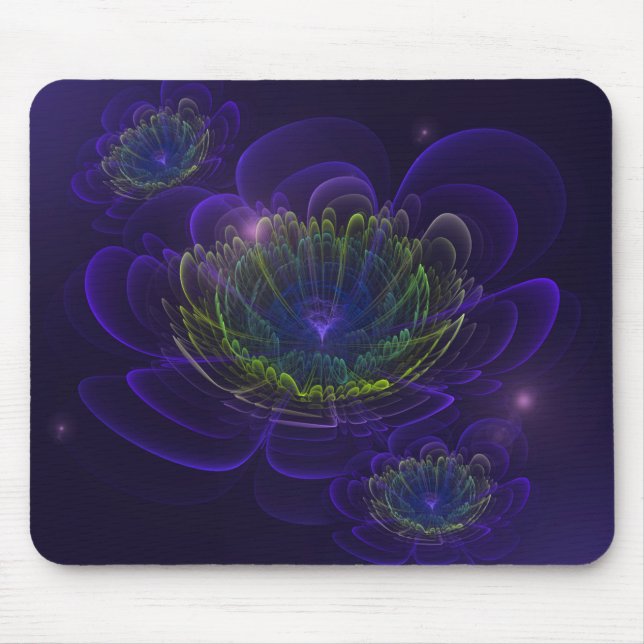 Blue Violet Corolla Flower Mouse Pad (Front)