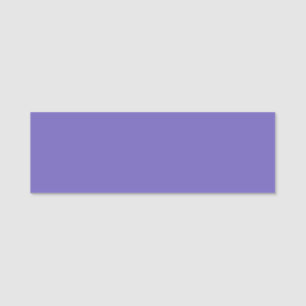 Blue-violet (Crayola) (solid color)  Name Tag